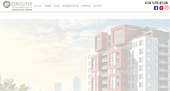 Desktop Screenshot of condosorigine.com
