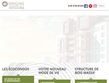 Tablet Screenshot of condosorigine.com
